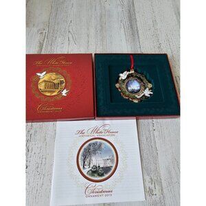 White House 2013 Woodrow Wilson president ornament Dove gold medal Americana Xma